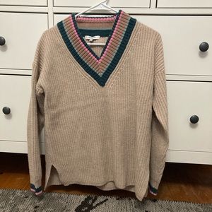 Madewell Tipped Forrest V-neck Sweater
